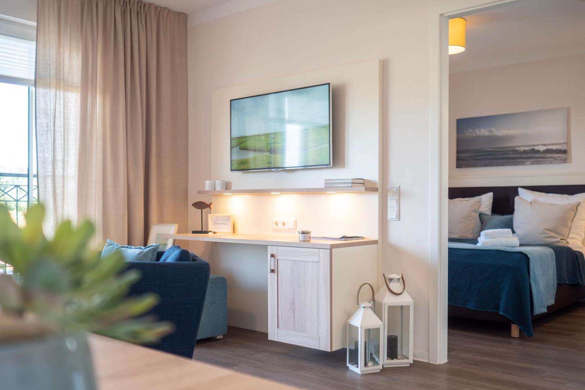 Aparthotel Waterkant Suites - Fewos Am Meer Mit Spa Börgerende-Rethwisch Rum bild